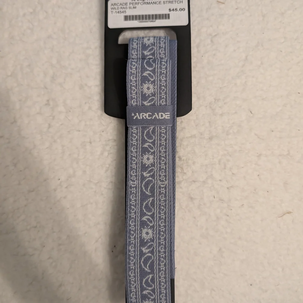 Arcade Light Blue Patterned Belt - Picture 6 of 6